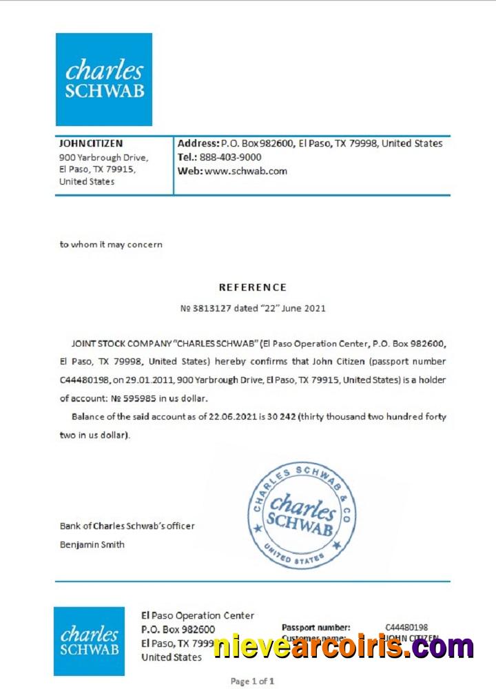 USA Charles Schwab reference